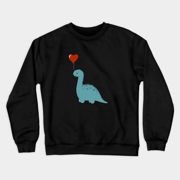 Dino Love Crewneck Sweatshirt by Tilly-Scribbles